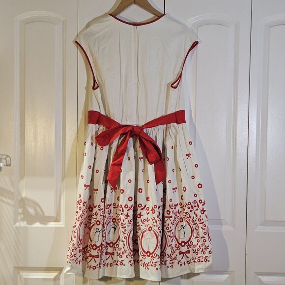 Disney Parks Dress Shop Mary Poppins Jolly Holiday Red White Cosplay 1X NWT +Hat - Picture 9 of 16